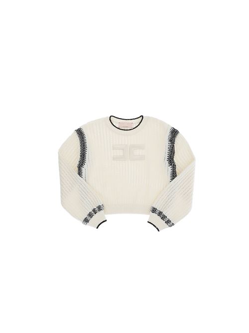 Maglia, bambina, logata. ELISABETTA FRANCHI | EFMA130 C FL020D350